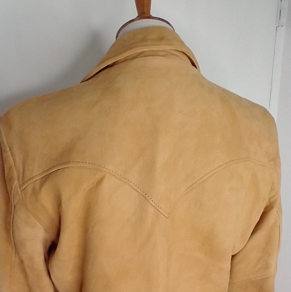 VINTAGE BUTTER SOFT SUEDE WESTERN JACKET - Picture 8 of 12